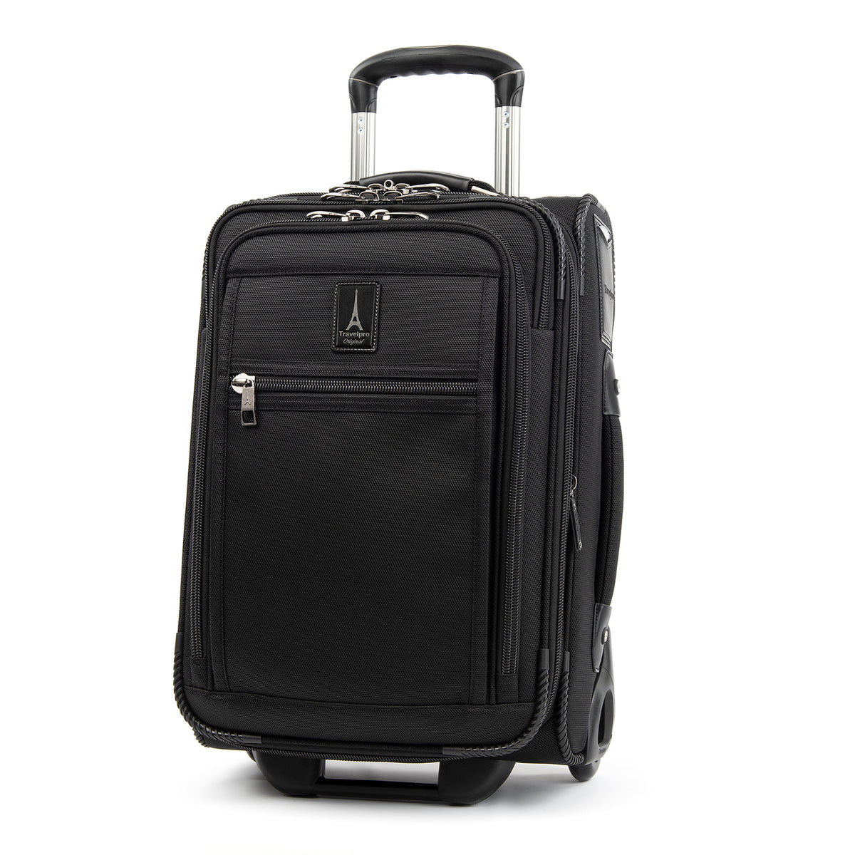 Travelpro Crew Expert Global Carry-on Expandable Rollaboard ( Jet Black , One Size ) Jet Black One Size U1