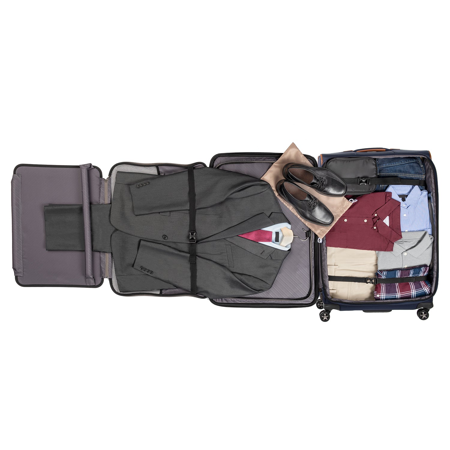 Travelpro Crew Versapack Softside Expandable Spinner Wheel Luggage ( Patriot Blue , Checked-Large 29-Inch ) Patriot Blue Checked Large 29 Inch U4
