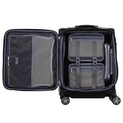 Travelpro Platinum Elite Softside Expandable Checked Luggage, 8 Wheel Spinner Large Suitcase, TSA Lock, Men and Women ( Shadow Black , Carry-On 19-Inch ) Shadow Black Carry On 19 Inch U14