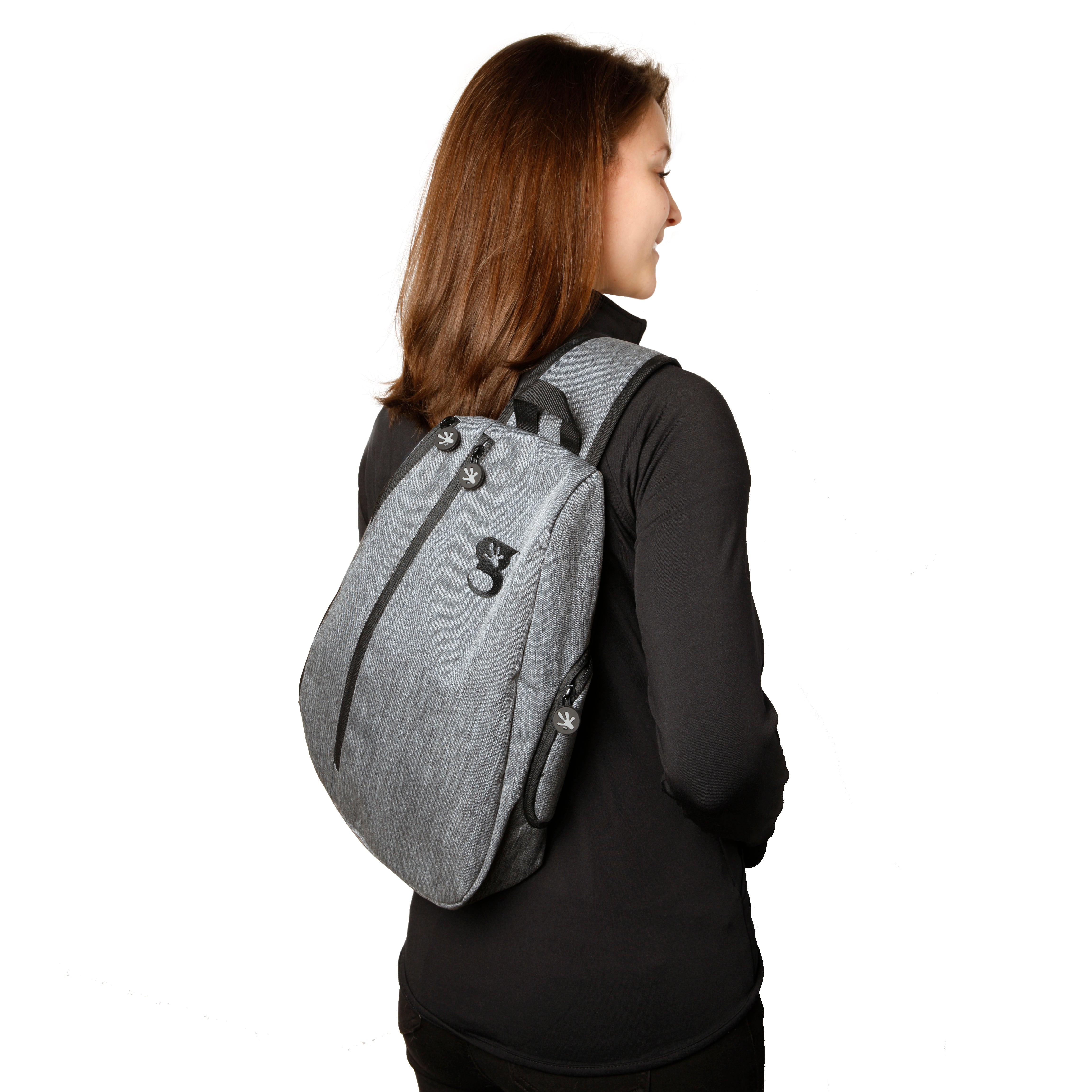 Geckobrands Sling Bag ( Everyday Grey , One Size ) Everyday Grey One Size U1