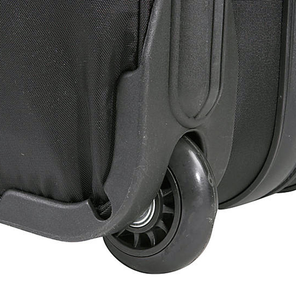 A.SAKS Luggage Lightweight Rolling Trolley Duffel with Wheels ( Black , One Size ) Black One Size U31