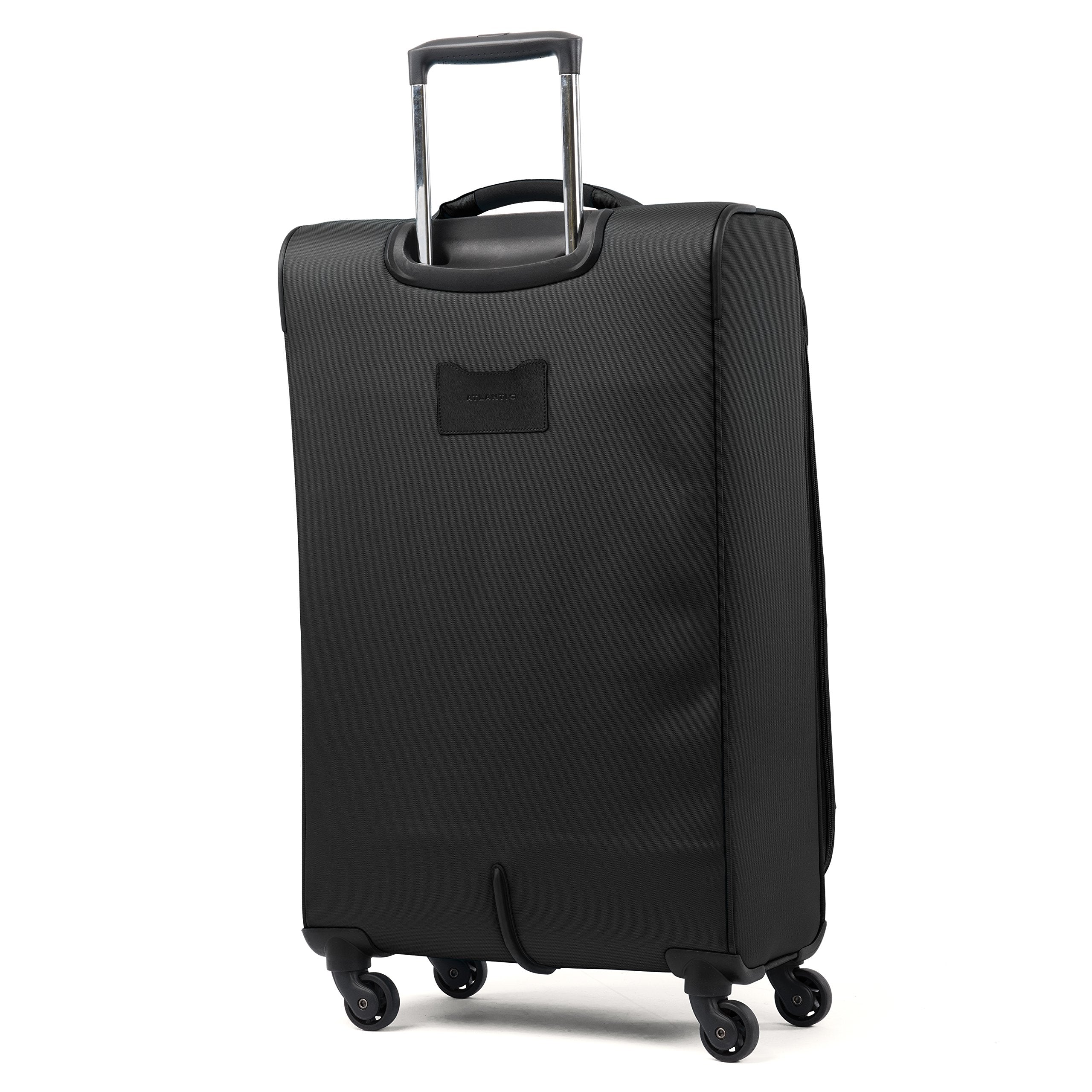 Atlantic Luggage Ultra Lite Softside Expandable Spinner ( Jade Black , Checked Medium 25-Inch ) Jade Black Checked Medium 25 Inch U6