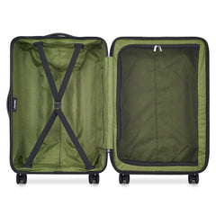 Jeep JH004C Hardside Expandable Luggage with Spinner Wheels ( Avocado , Checked-Medium 24 Inch ) Avocado Checked Medium 24 Inch U2