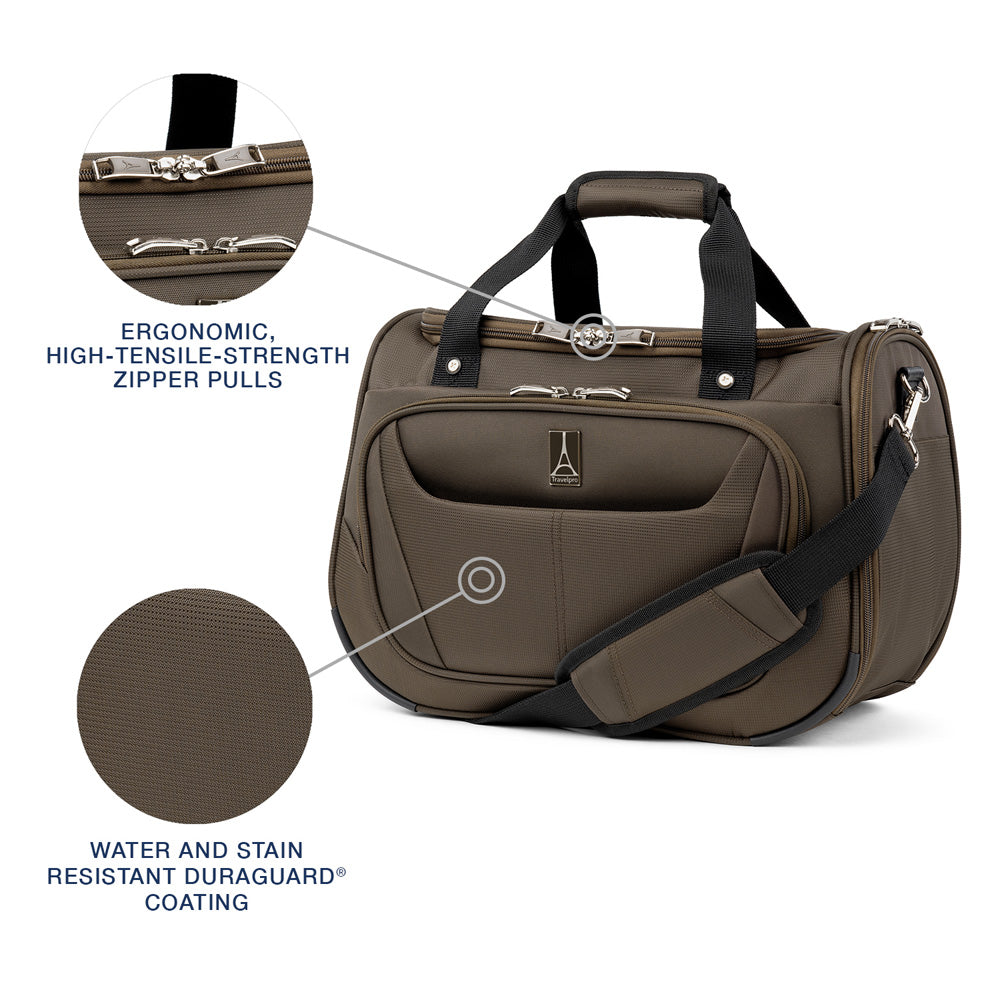 Travelpro Maxlite 5 Softside Lightweight Underseat Carry-On Travel Tote, Overnight Weekender Bag, Men and Women ( Mocha , 18-Inch ) Mocha 18 Inch U10
