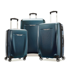 Samsonite Winfield 3 DLX Spinner ( Navy , Checked-Medium 25-Inch ) Navy Checked Medium 25 Inch U6
