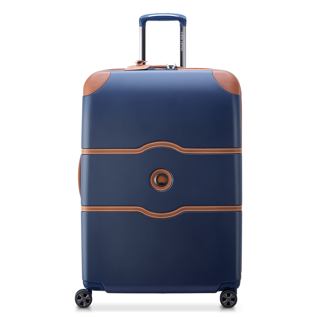 DELSEY Paris Chatelet Air 2.0 Hardside Luggage with Spinner Wheels ( Navy Blue , Checked-Large 28 Inch ) Navy Blue Checked Large 28 Inch U2