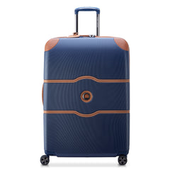 DELSEY Paris Chatelet Air 2.0 Hardside Luggage with Spinner Wheels ( Navy Blue , Checked-Large 28 Inch ) Navy Blue Checked Large 28 Inch U2