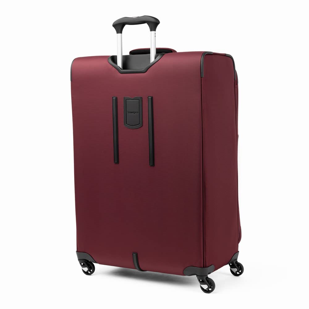 Travelpro Maxlite 5 Softside Expandable Luggage with 4 Spinner Wheels, Lightweight Suitcase, Men and Women ( Burgundy , Checked-Large 29-Inch ) Burgundy Checked Large 29 Inch U39