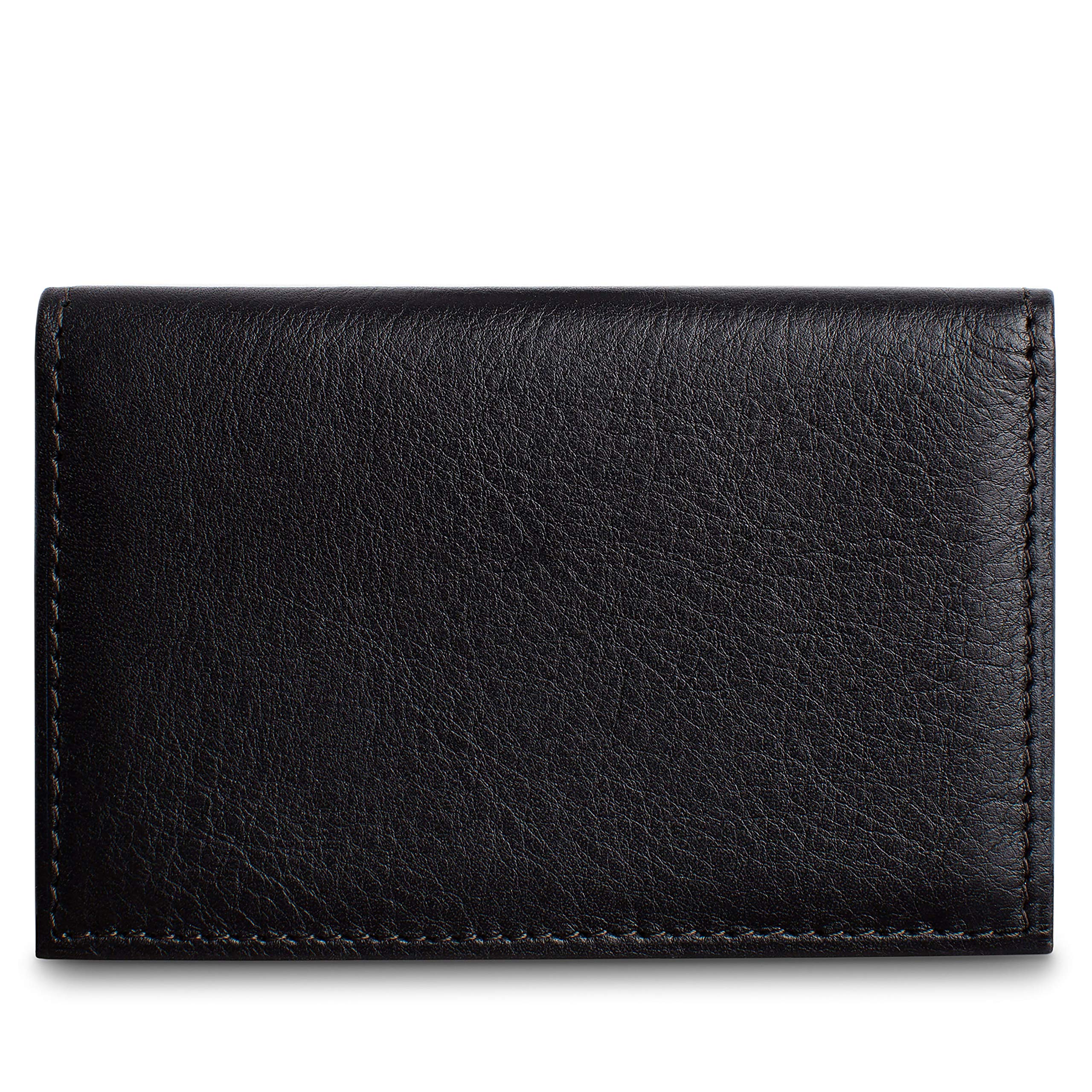 Bosca | Mens Calling Card Case Wallet in Nappa Vitello Italian Leather ( Black , One Size ) Black One Size U1