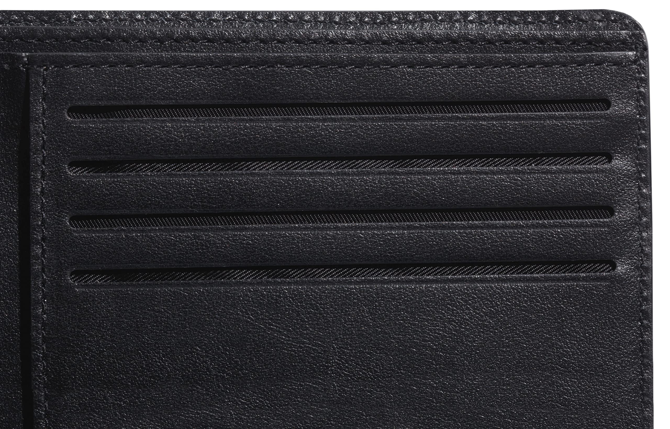Bosca ITALIA Slim 8-Slot Men's Pocket Wallet Made In Italy, Monfrini Collection ( Black , One Size ) Black One Size U2