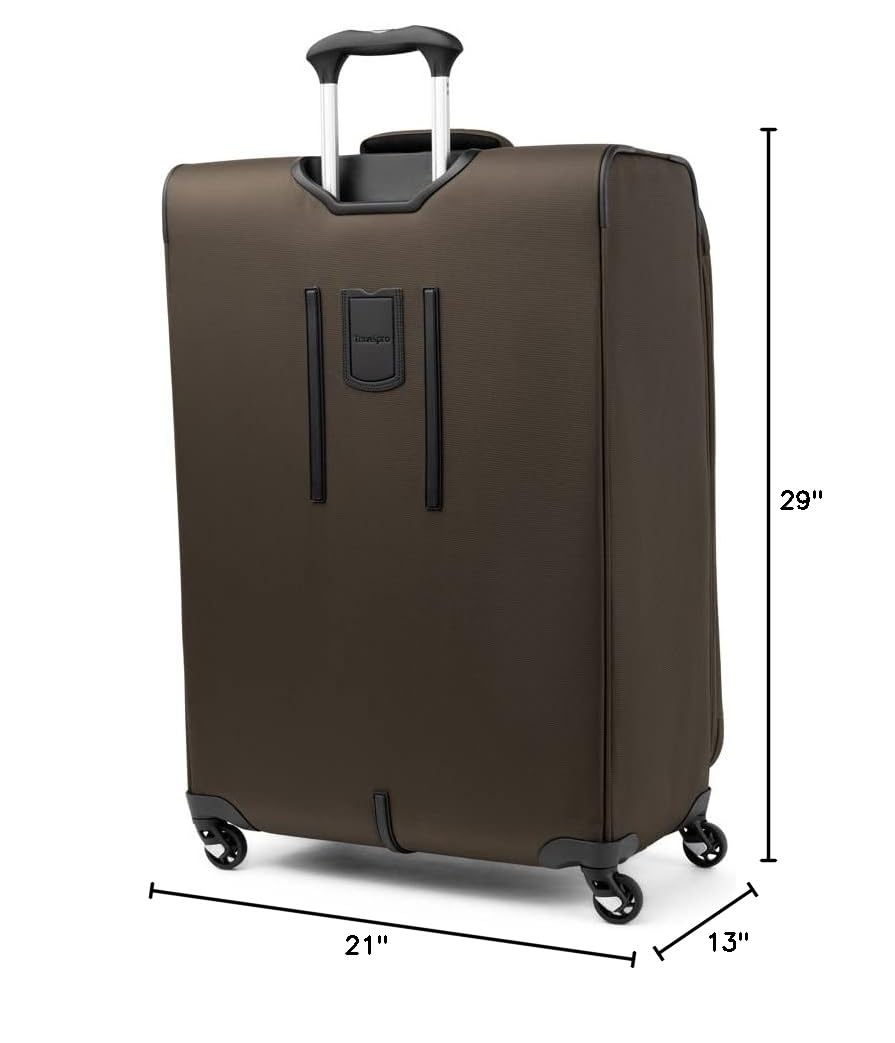 Travelpro Maxlite 5 Softside Expandable Luggage with 4 Spinner Wheels, Lightweight Suitcase, Men and Women ( Mocha , Checked-Large 29-Inch ) Mocha Checked Large 29 Inch U17