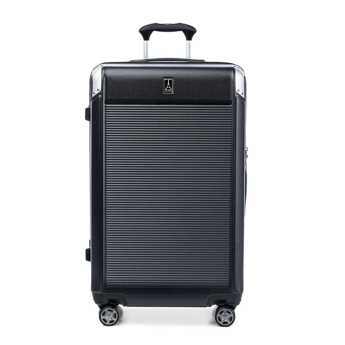 Travelpro Platinum Elite Hardside Expandable Spinner Wheel Luggage TSA Lock Hard Shell Polycarbonate Suitcase ( Shadow Black , Checked- Large 28-Inch ) Shadow Black Checked Large 28 Inch U3
