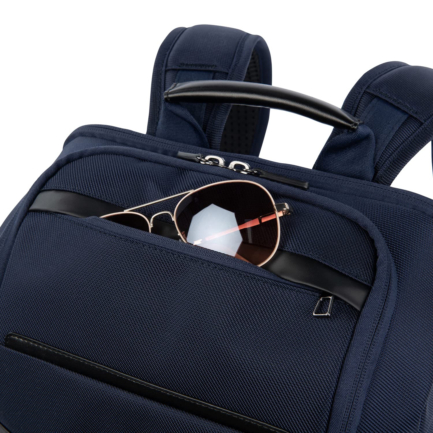Travelpro Crew Executive Choice 3 Large Backpack Fits Up to 15.6 Laptops and Tablets, USB a and C Ports, Men and Women ( Patriot Blue , Slim ) Patriot Blue Slim U2