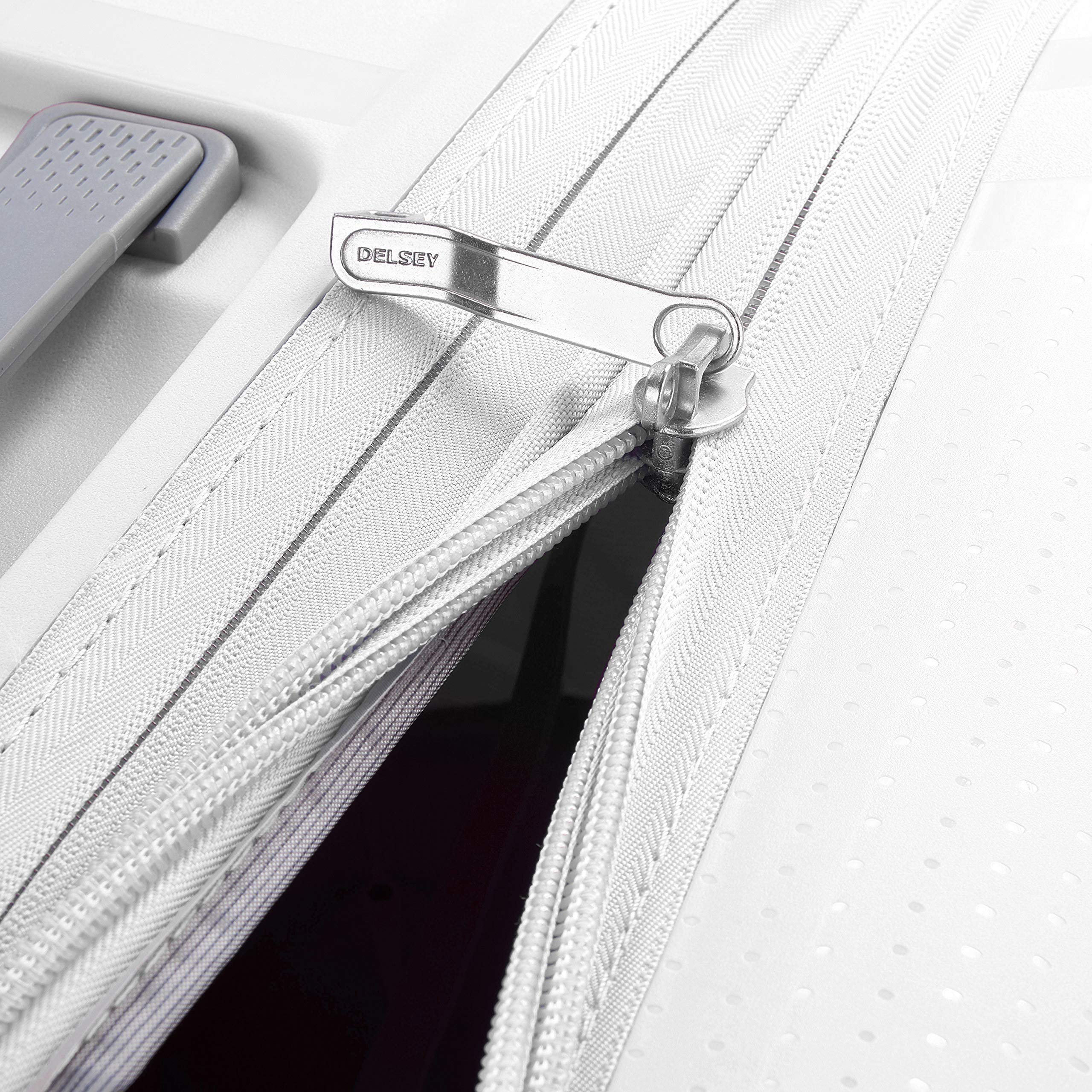 DELSEY Paris Clavel Hardside Expandable Luggage with Spinner Wheels ( WHITE , Carry-On 19 Inch ) WHITE Carry On 19 Inch U10