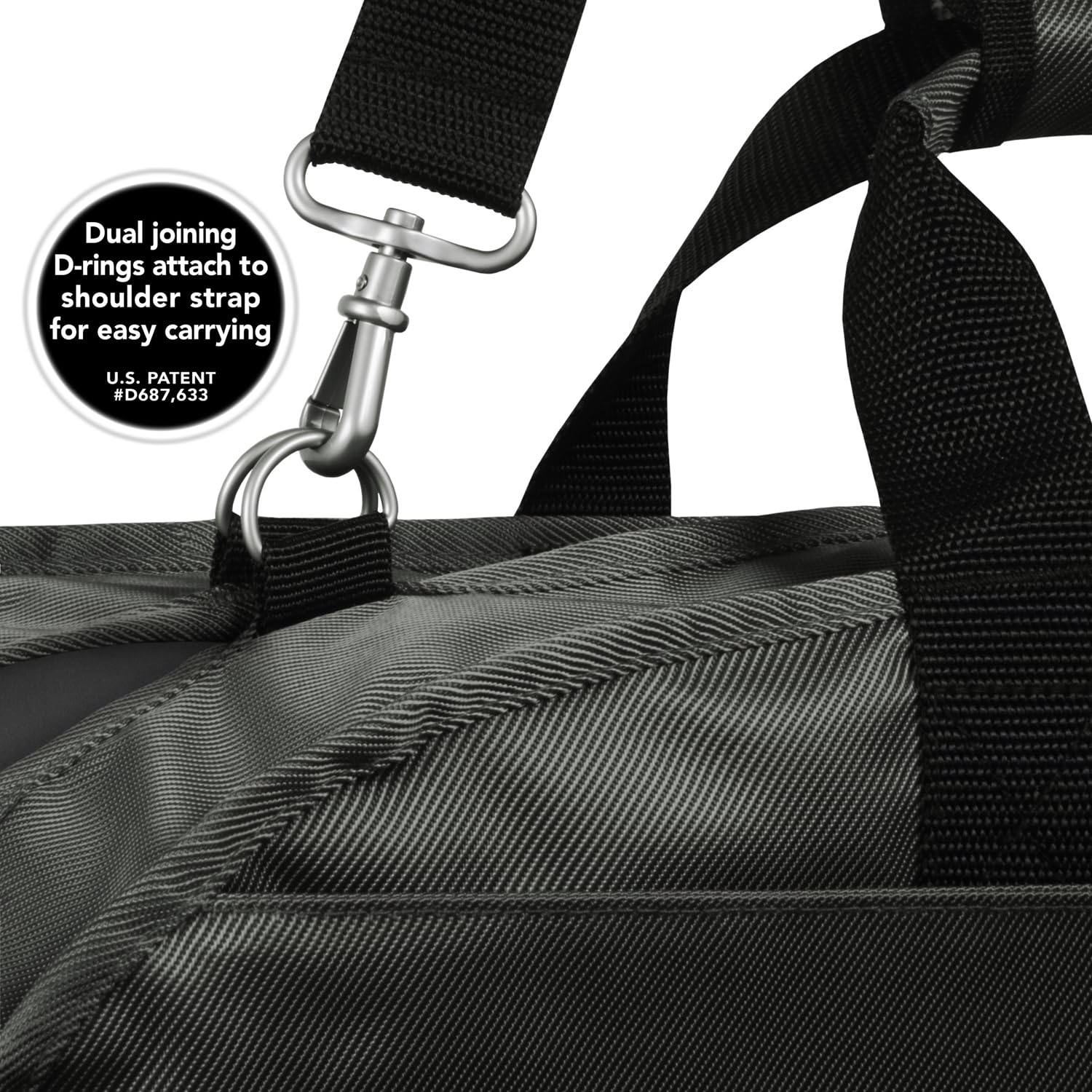 WallyBags 52" Premium Travel Garment Bag with shoulder strap and two large pockets ( Grey , 52-Inch ) Grey 52 Inch U1