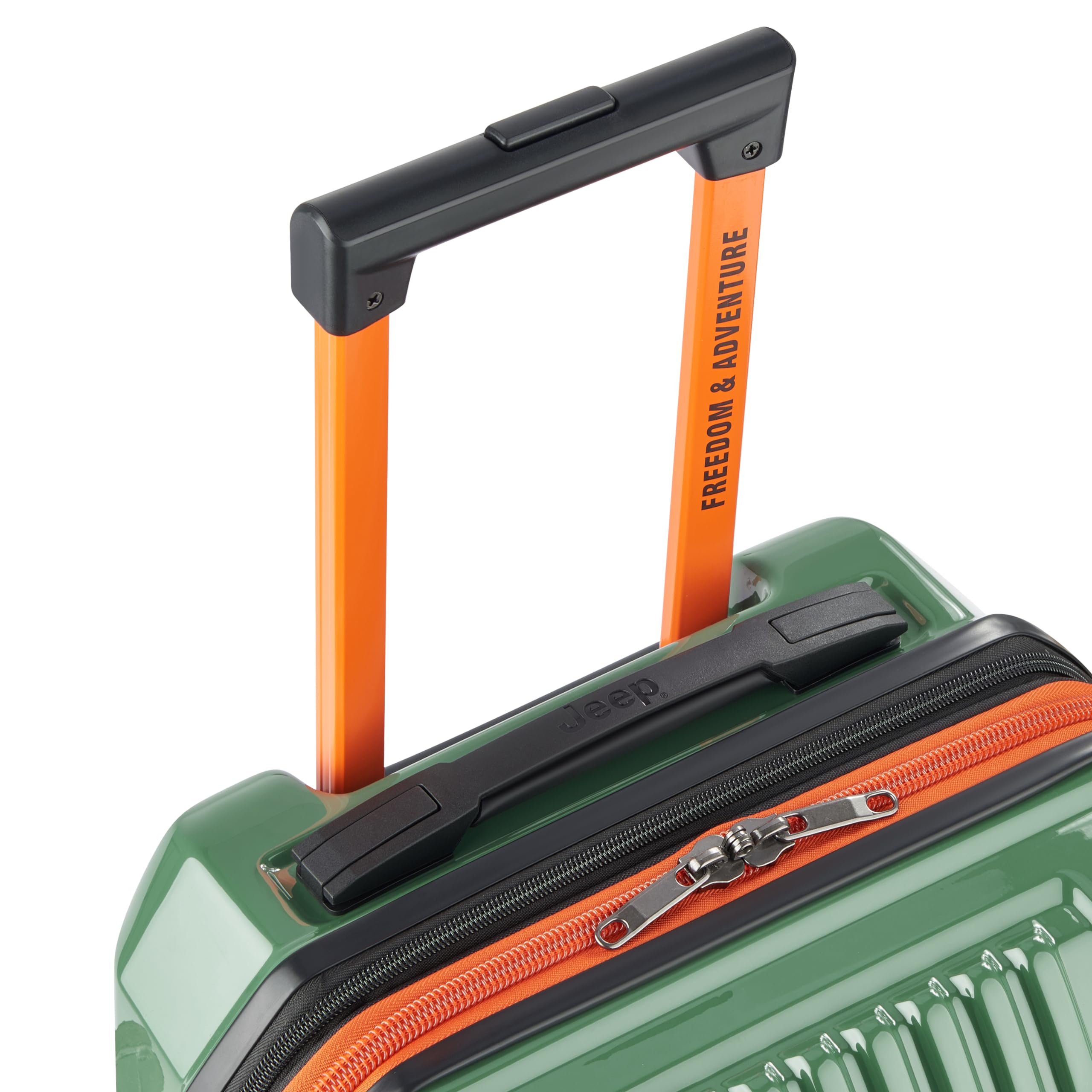 Jeep JH003B Hardside Expandable Luggage with Two Wheels ( Elm Green , Carry-On 21 Inch ) Elm Green Carry On 21 Inch U1