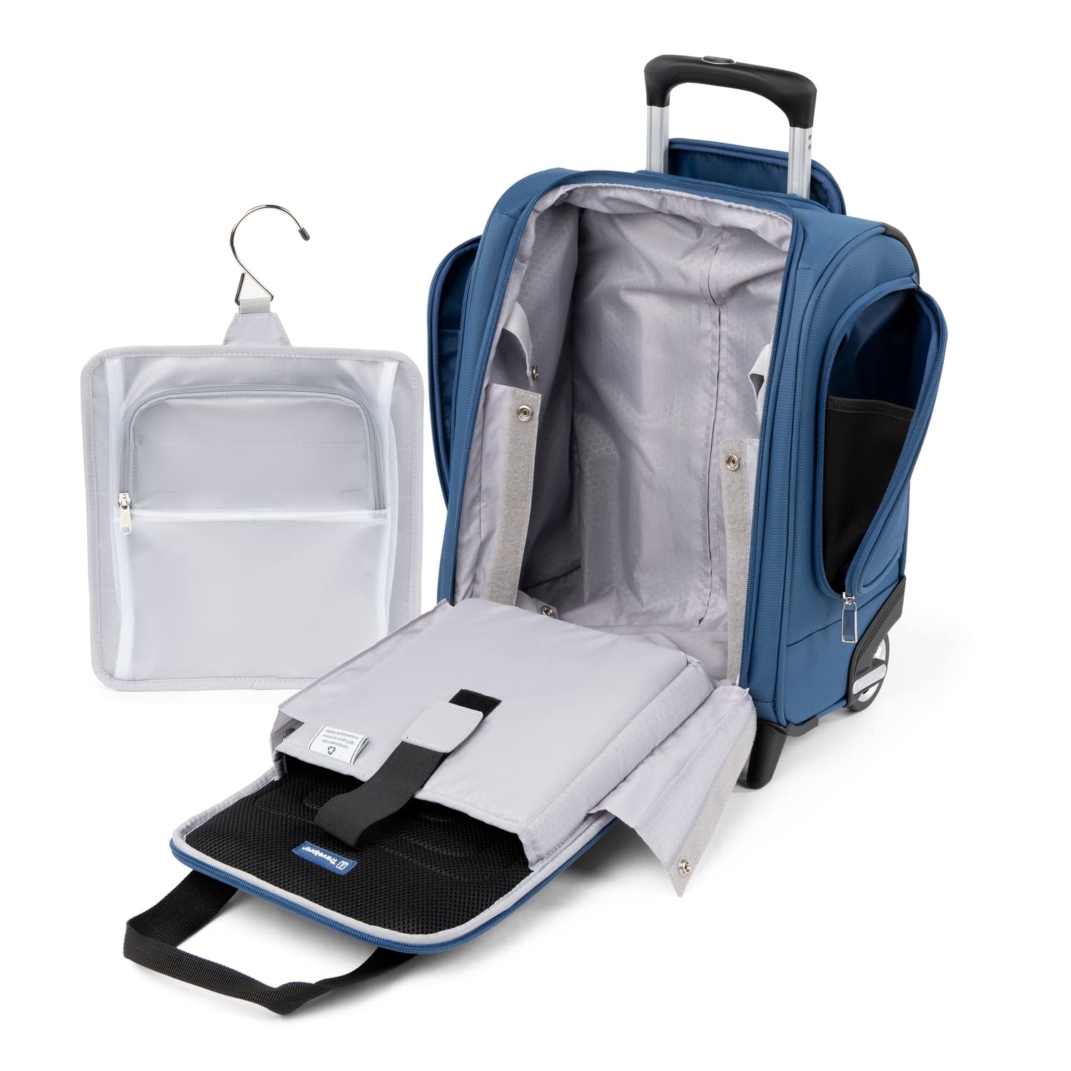 Travelpro Luggage Maxlite 5 Softside Lightweight Rolling Underseat Compact Carry on Upright 2 Wheel Bag, Men and Women ( Ensign Blue , 15-Inch ) Ensign Blue 15 Inch U6