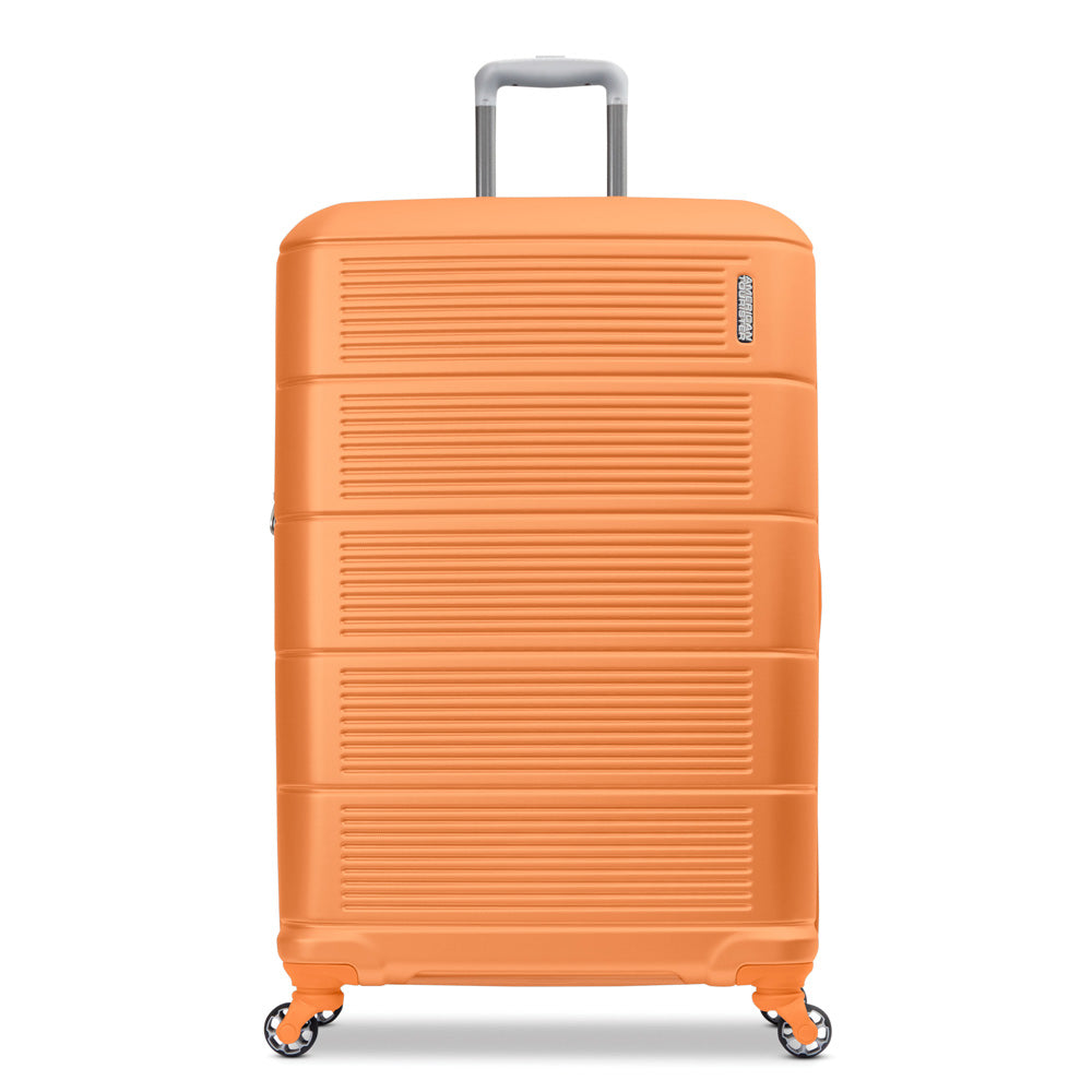 American Tourister Stratum 2.0 Hardside Spinner Luggage Collection ( Papaya , 28-Inch Checked-Large ) Papaya 28 Inch Checked Large U4
