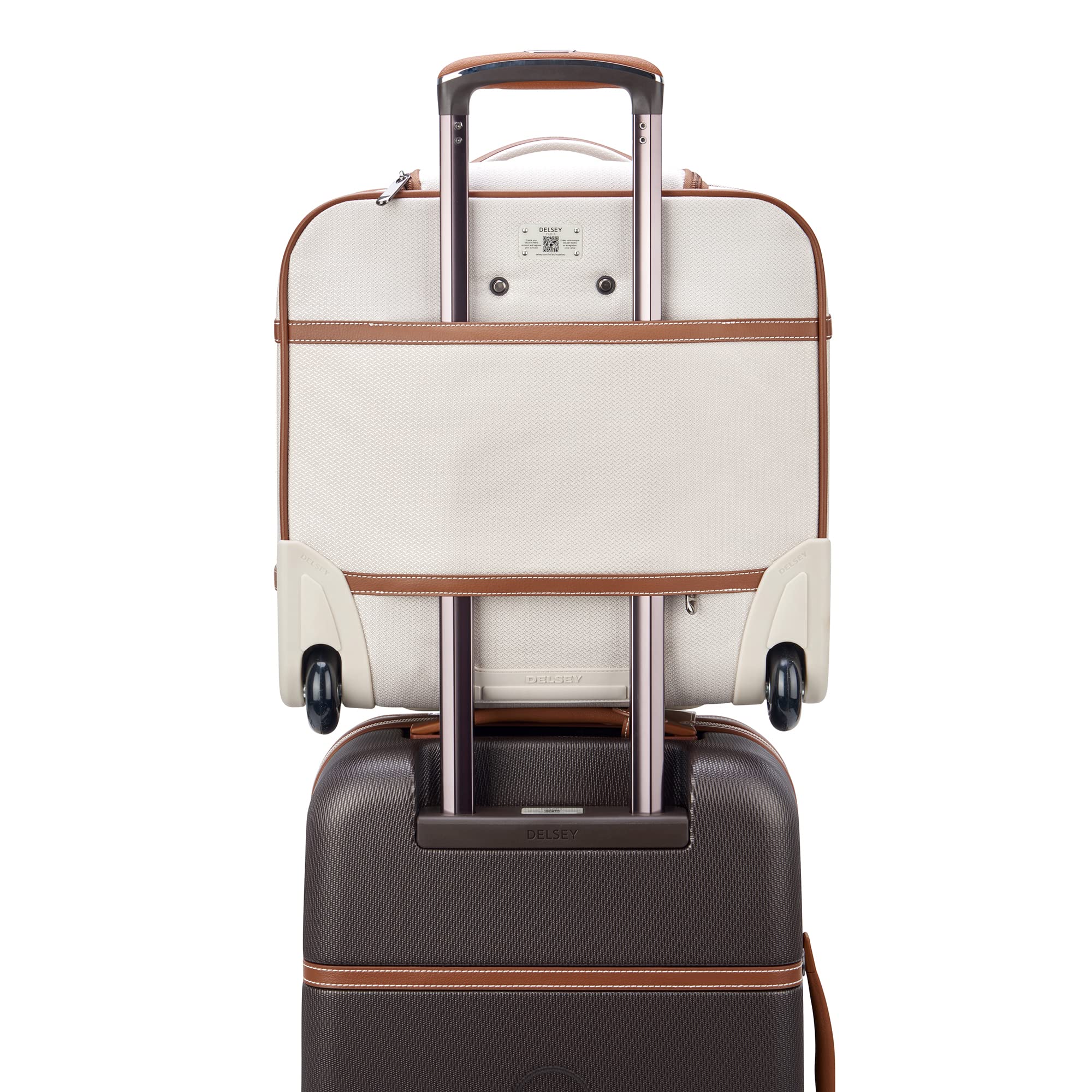 DELSEY Paris Chatelet Air 2.0 Softside Luggage Under-Seater with 2 Wheels ( Angora , Carry-on 16 Inch ) Angora Carry On 16 Inch U1