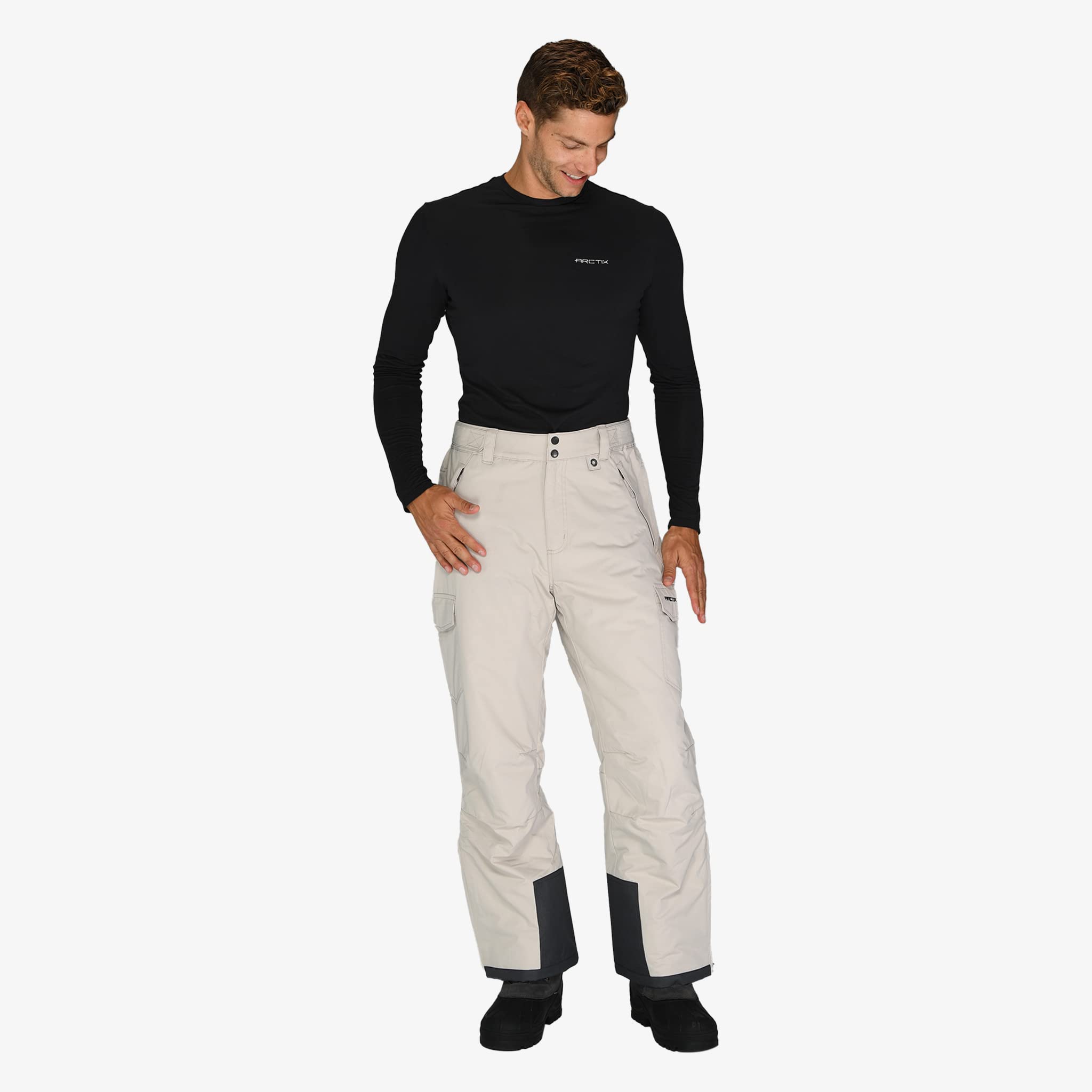 Arctix Men's Insulated Snowsports Cargo Pant ( Stone , XX-Large/30" Inseam ) Stone XX Large 30 Inseam U6