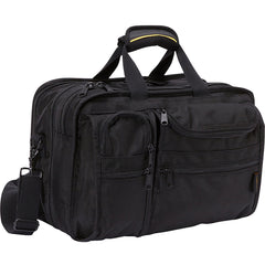 A.Saks Ballistic Nylon EXPANDABLE Organizer Briefcase ( Black , One Size ) Black One Size U1