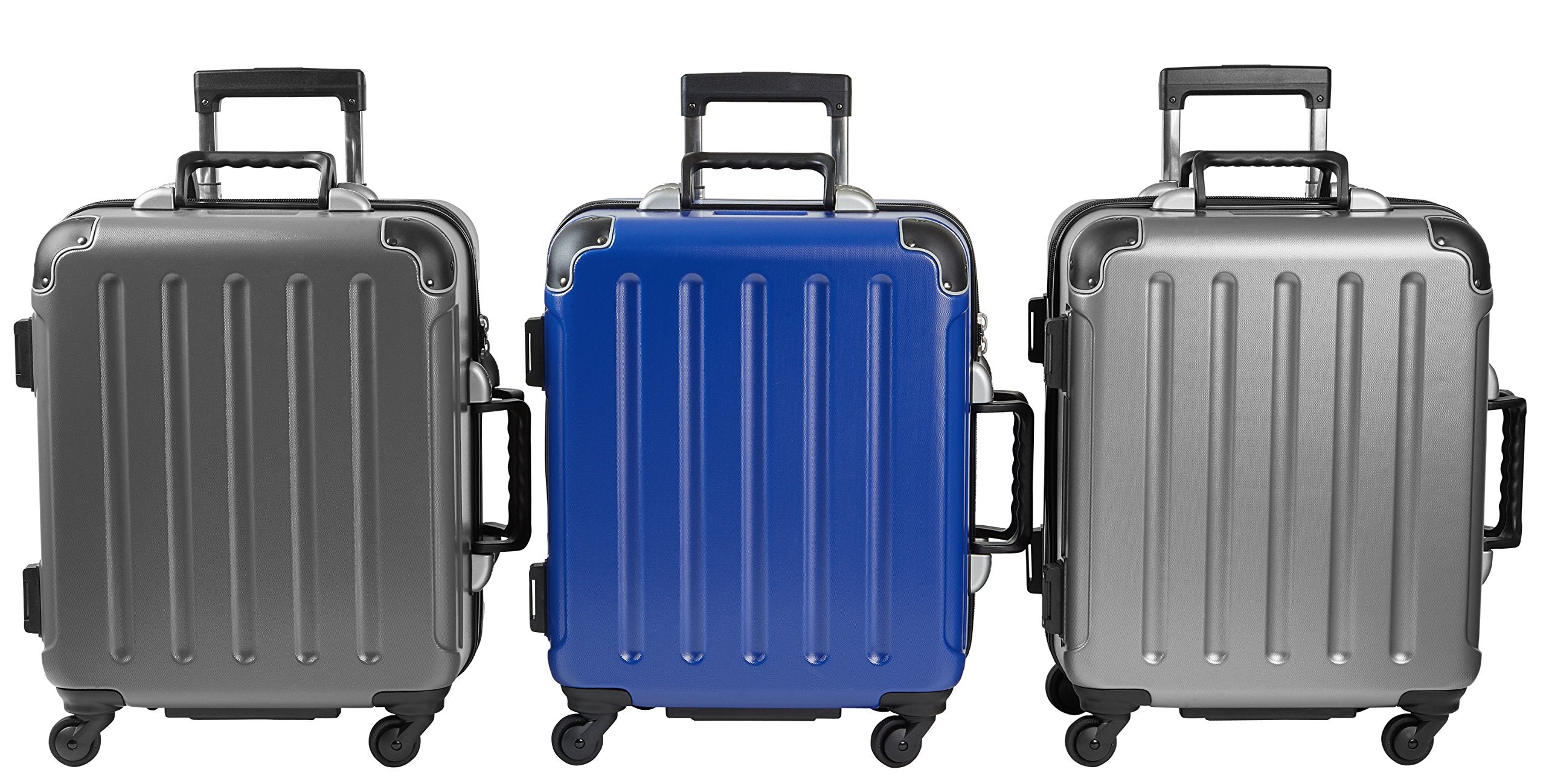 VinGardeValise Petite | Wine Travel Suitcase | All-purpose Luggage | ( Small Size 22.5") 8 Bottles Grey One Size U1