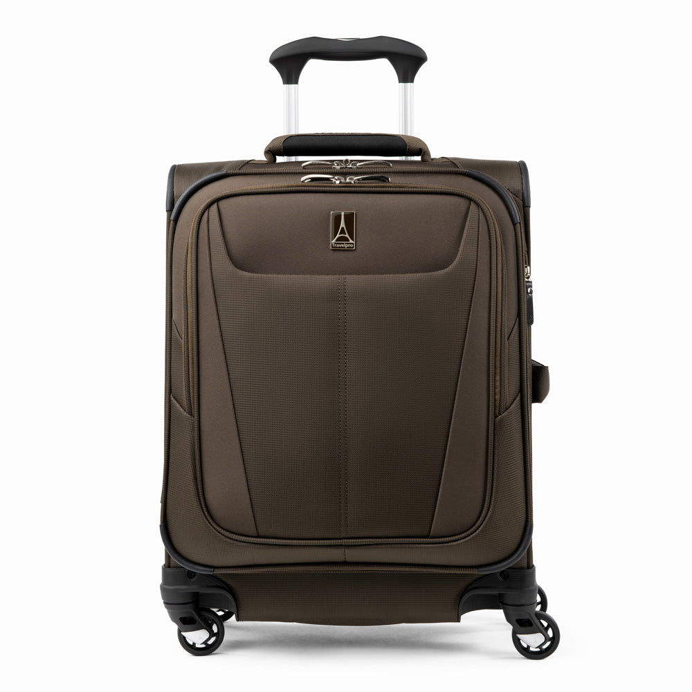 Travelpro Maxlite 5 Softside Expandable Luggage with 4 Spinner Wheels, Lightweight Suitcase, Men and Women Mocha Carry On 19 Inch U7