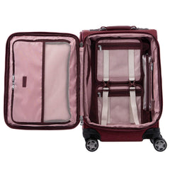 Travelpro Platinum Elite Softside Expandable Luggage, 8 Wheel Spinner Suitcase, USB Port, Fits up to 15" Laptop, Men and Women, Business Plus U1