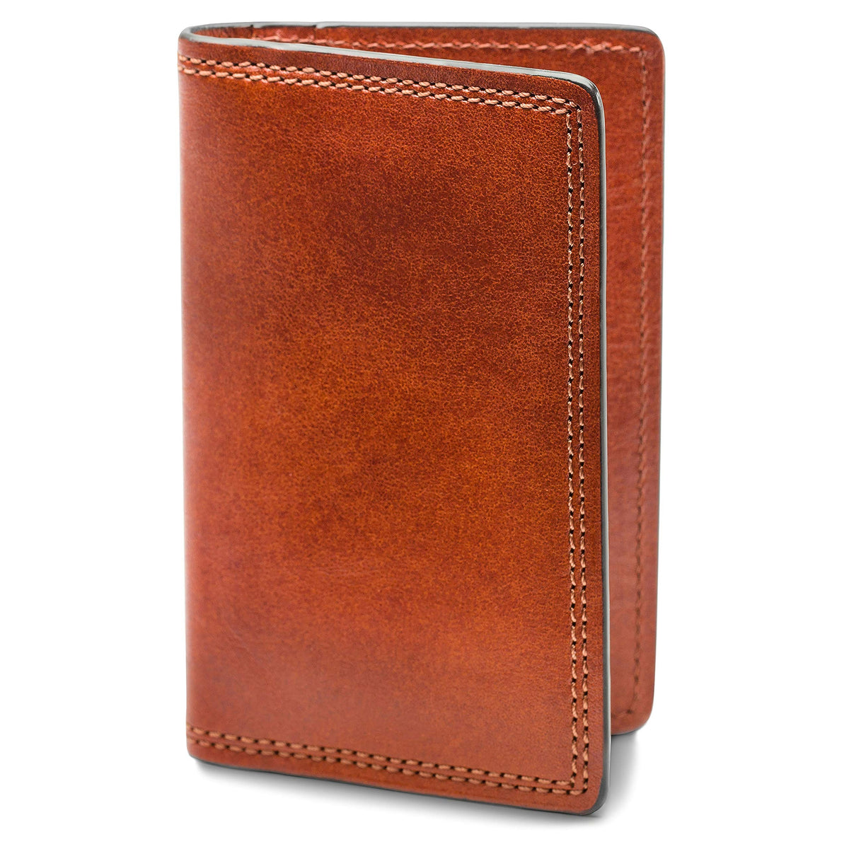 Bosca Men's Dolce Collection - Calling Card Case ( Amber , 4" x 2.75" x 0.25" ) Amber 4 X 2 75 X 0 25 U1