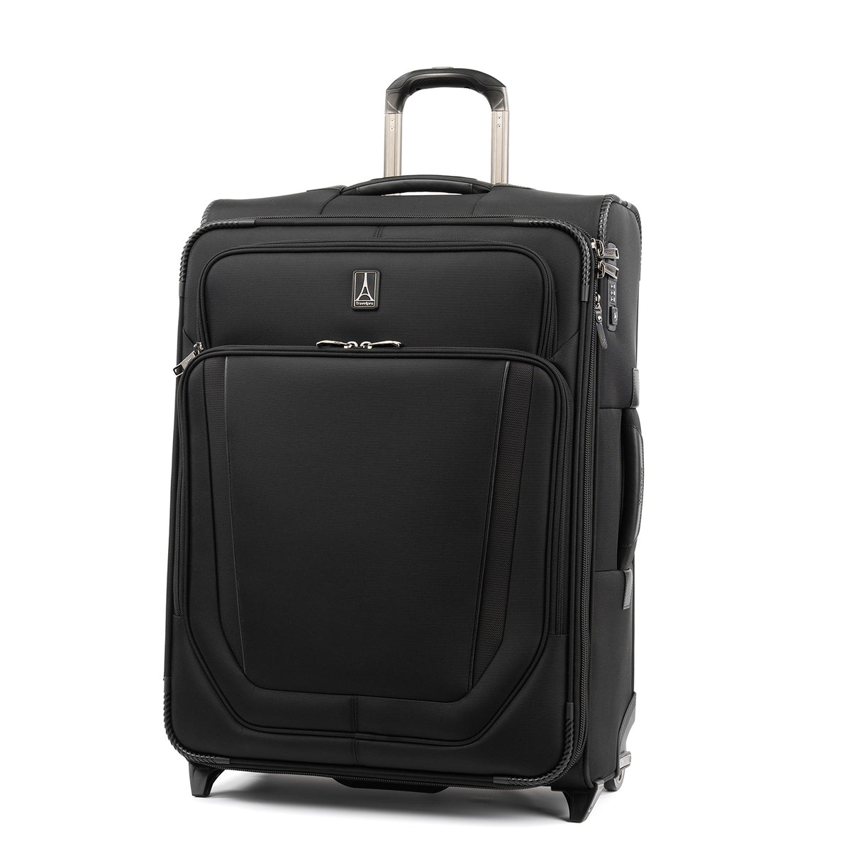 Travelpro Crew Versapack Max Carry-On Exp Rollaboard Jet Black Checked Medium 26 Inch U2