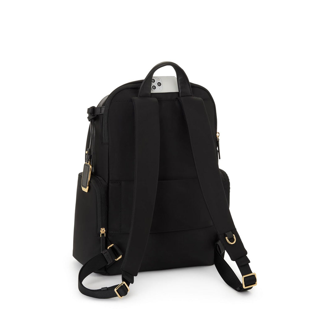 TUMI Celina Backpack ( Black/Gold , One Size ) Black/Gold One Size U1