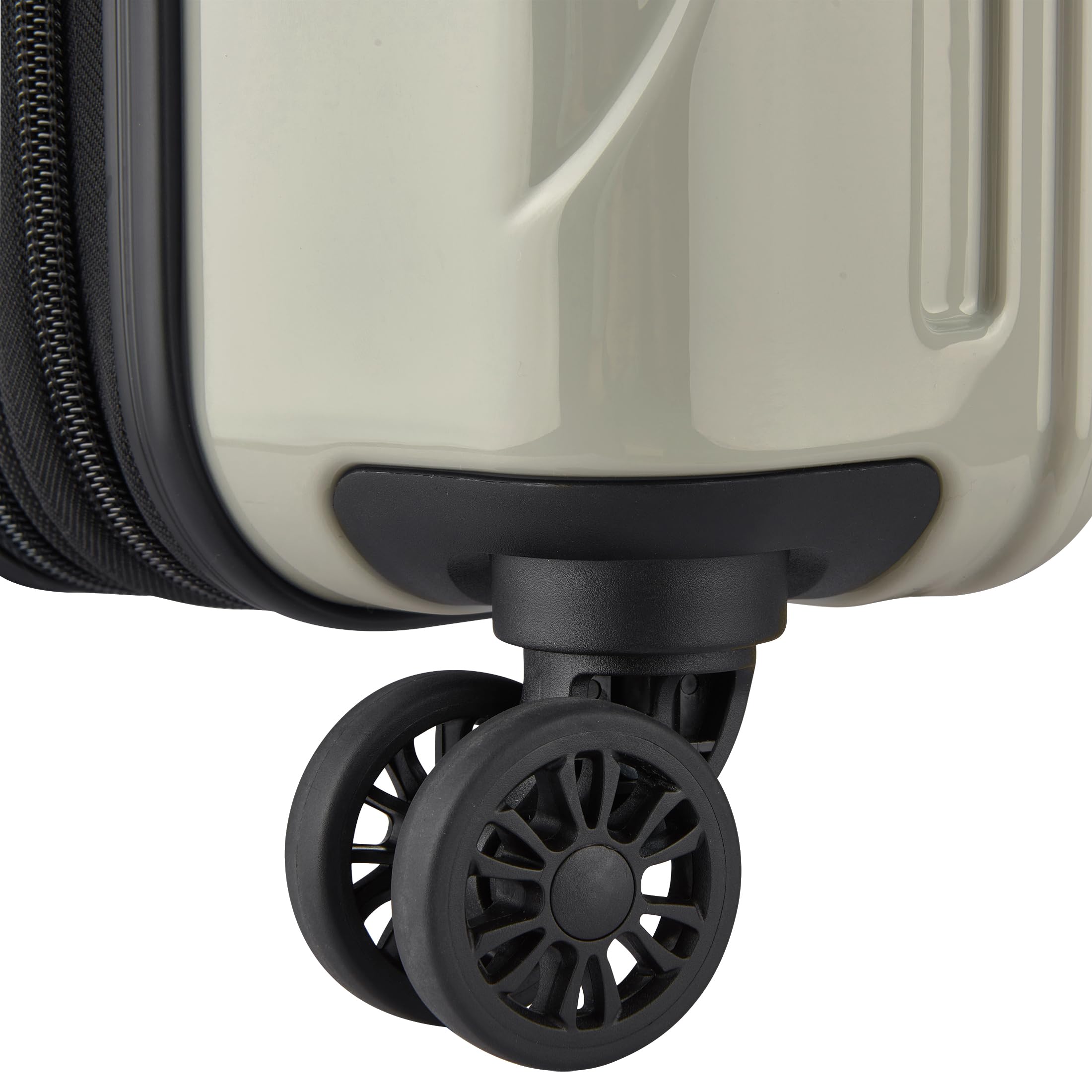 DELSEY Paris Helium Aero Hardside Expandable Luggage with Spinner Wheels ( Latte , Checked-Medium 25 Inch ) Latte Checked Medium 25 Inch U2