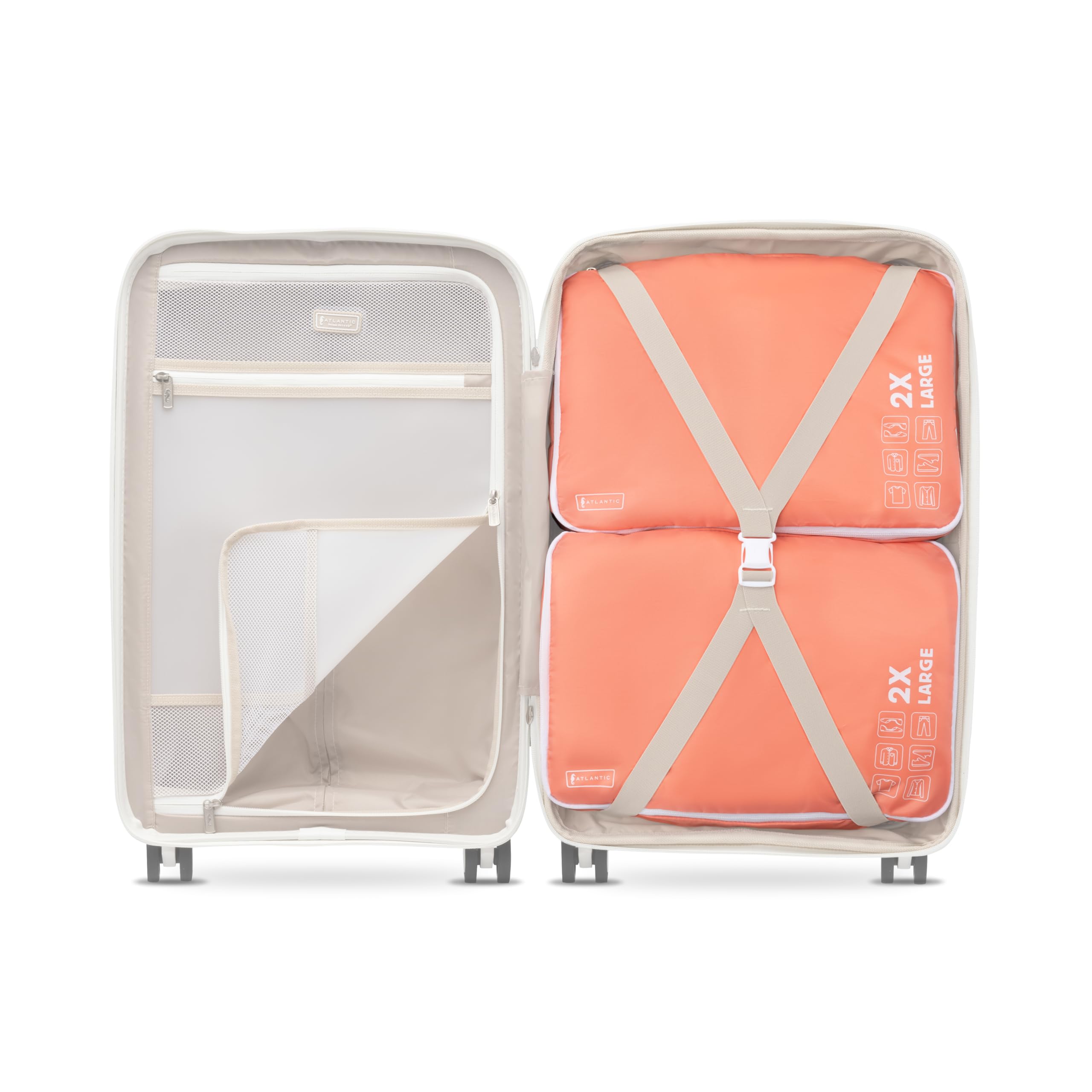 Atlantic 2 Pack Large 2X Deep Washable Packing Cubes U1