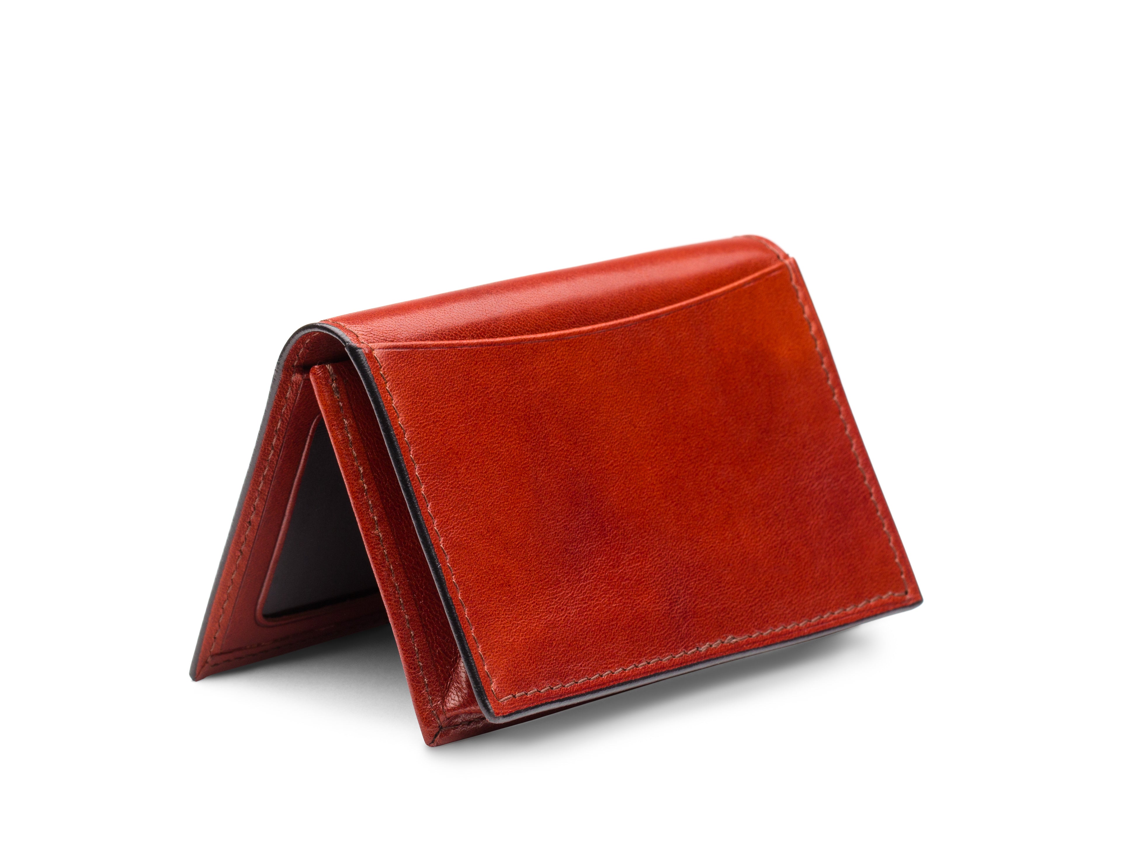 Bosca Men's Wallet, Old Leather Full Gusset 2-Pocket Card Case Wallet with I.D. Window ( Cognac , One Size ) Cognac One Size U1