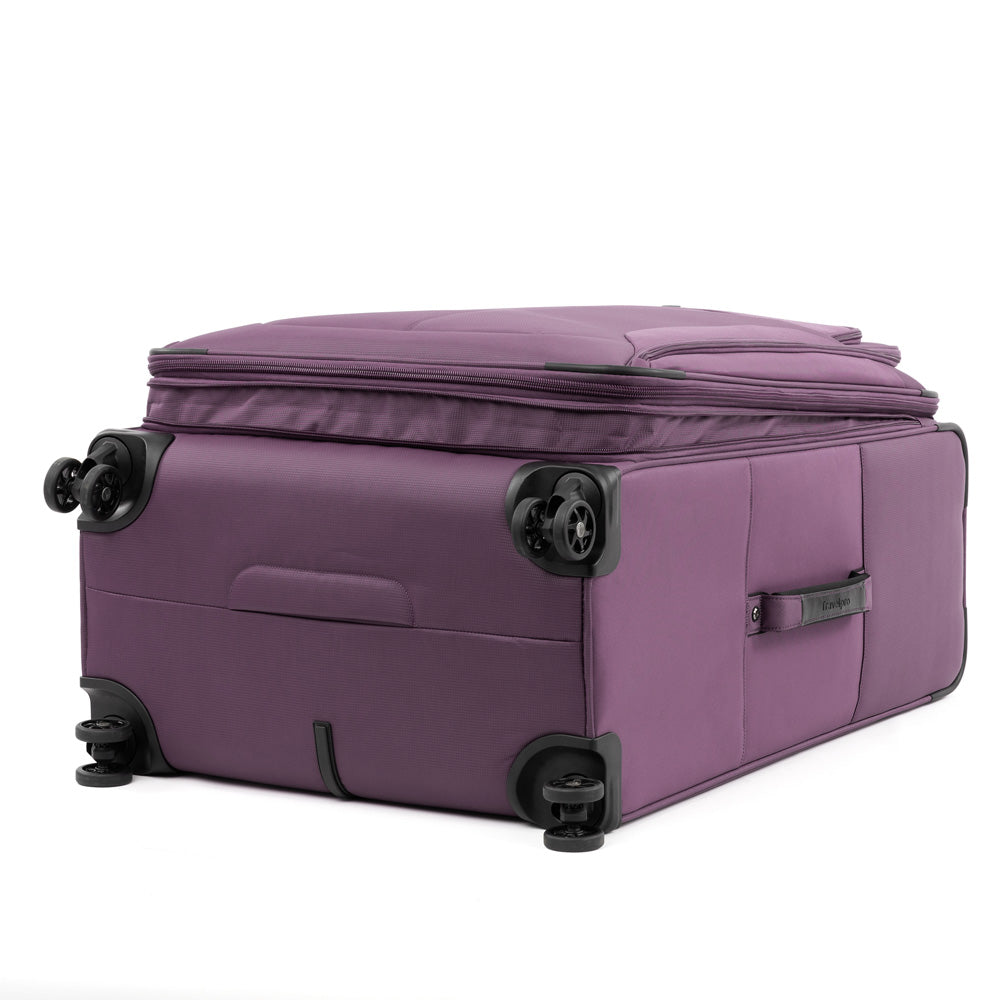 Travelpro Tourlite Softside Expandable Luggage with 4 Spinner Wheels, Lightweight Suitcase, Men and Women ( Deep Purple , Checked-Large 29-Inch ) Deep Purple Checked Large 29 Inch U1
