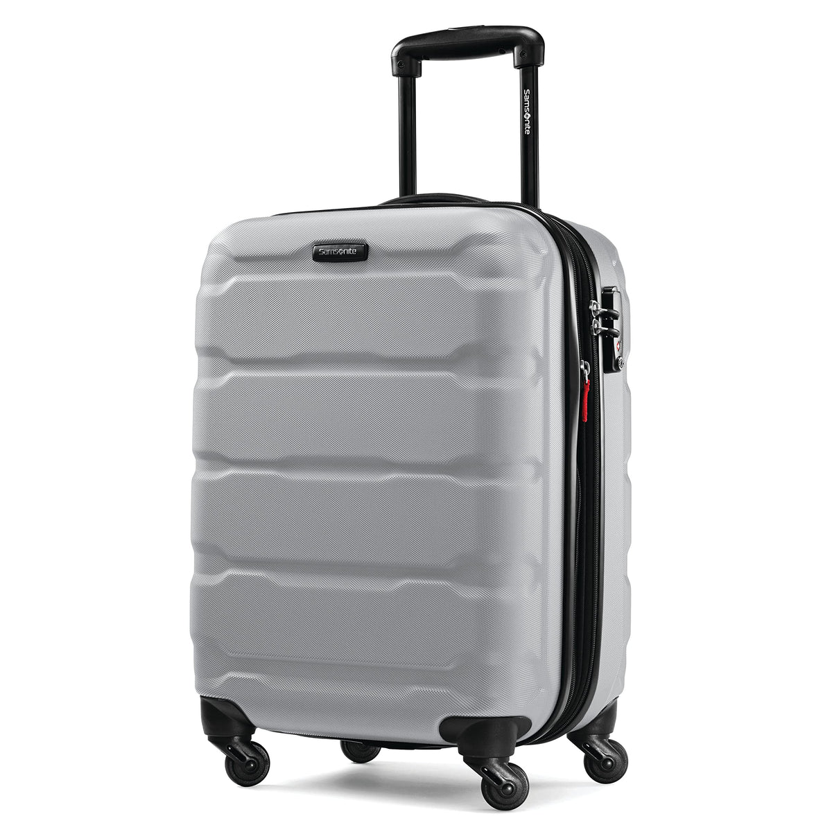Samsonite Omni Pc Hardside Expandable Luggage with Spinner Wheels Silver Carry On 20 Inch U8