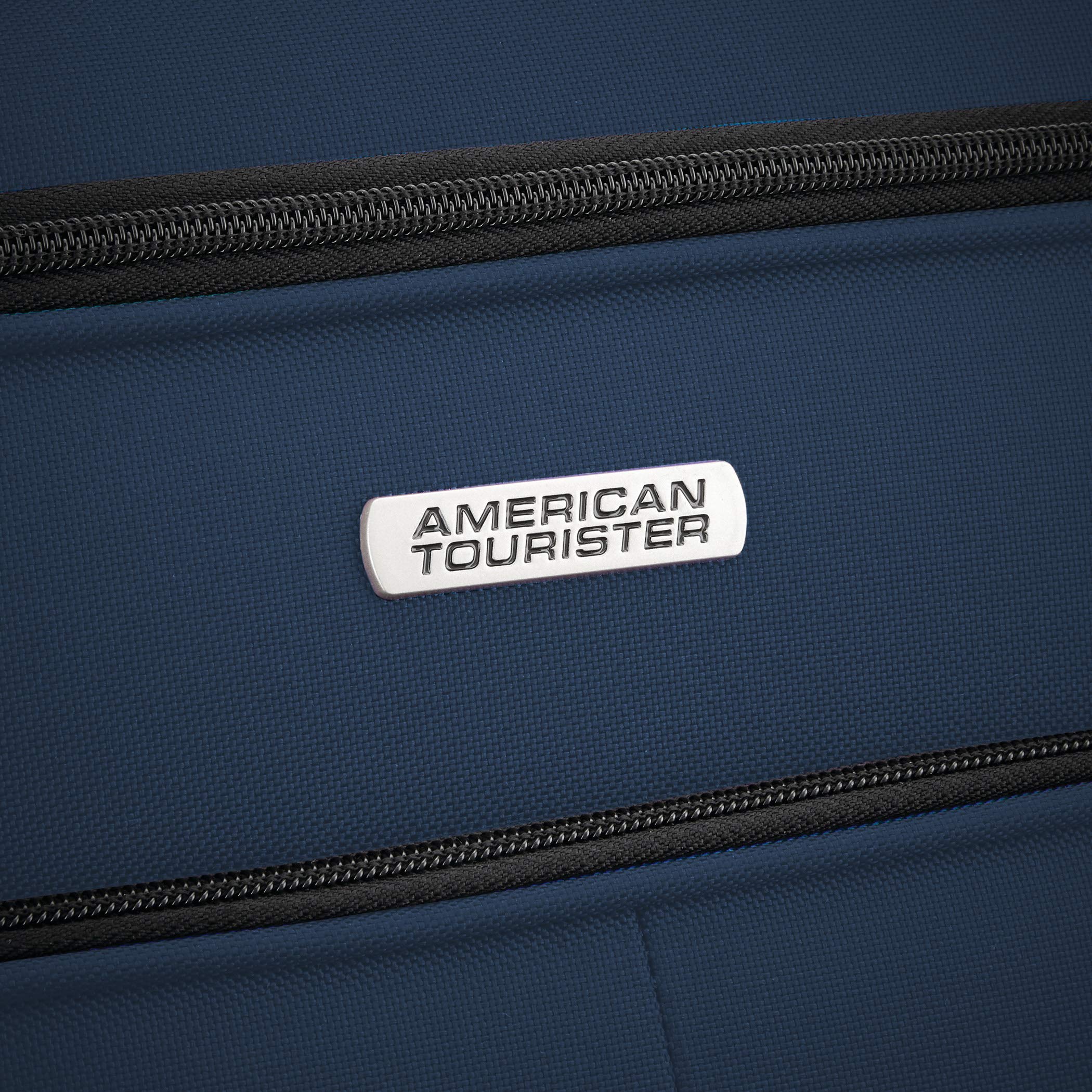 American Tourister Pop Max Softside Luggage with Spinner Wheels ( Navy , 3-Piece Set (21/25/29) ) Navy 3 Piece Set 21 25 29 U8