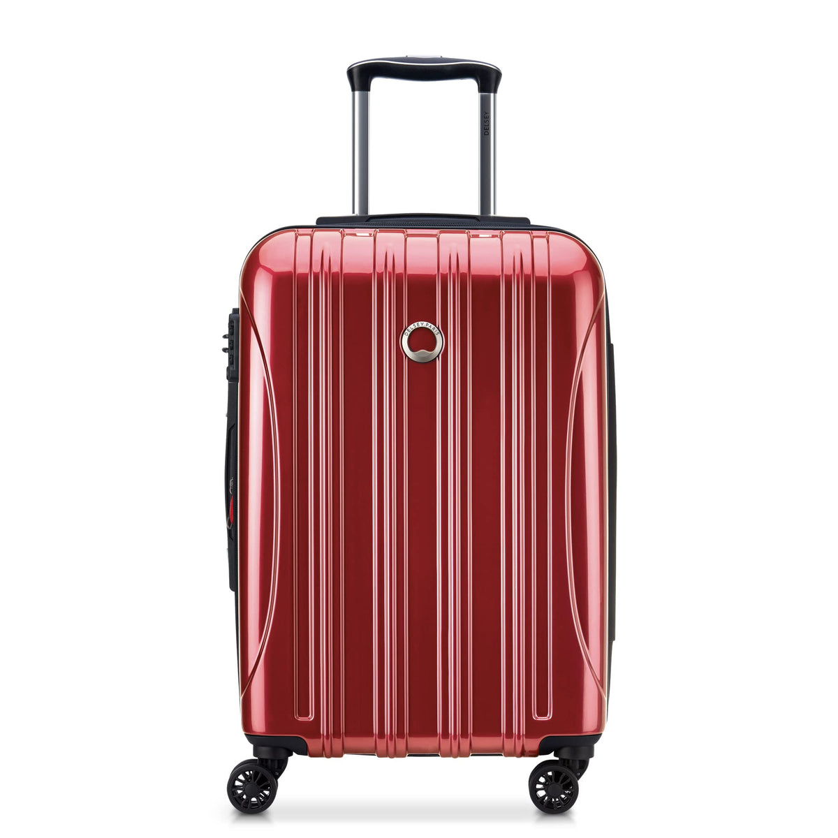 DELSEY Paris Helium Aero Hardside Expandable Luggage with Spinner Wheels ( Brick Red , Carry-On 21 Inch ) Brick Red Carry On 21 Inch U13