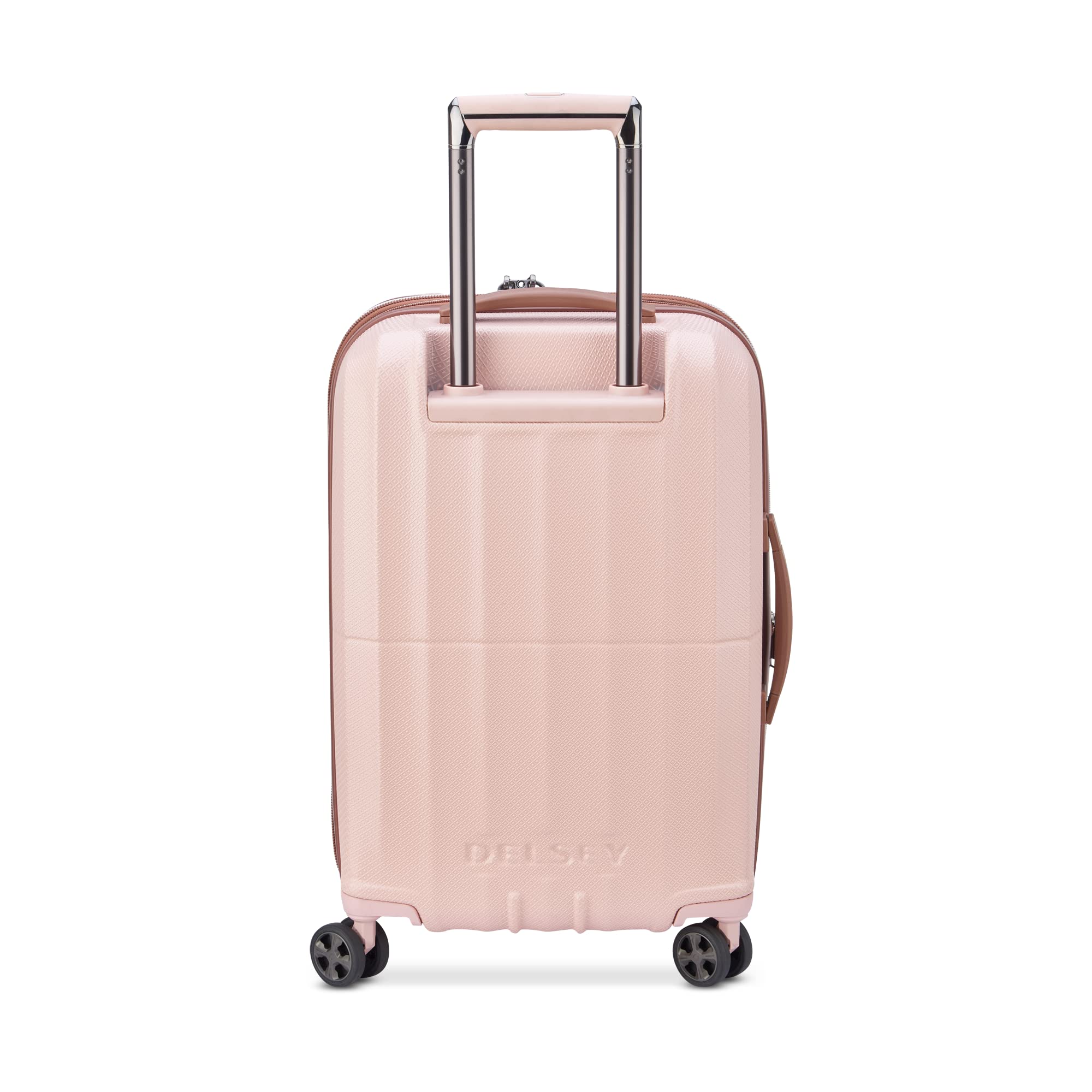 DELSEY Paris Carrousel Hardside Expandable Luggage with Spinner Wheels Pink 3 Piece Set 21 24 28 U1