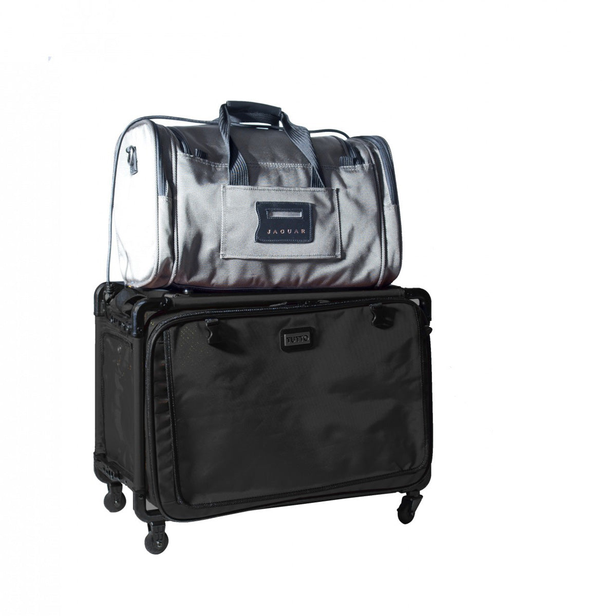 Tutto Lightweight Foldable Wheeled Pet Carriers ( Black , Large ) Black Large U3