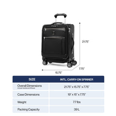 Travelpro Platinum Elite Softside Expandable Checked Luggage, 8 Wheel Spinner Large Suitcase, TSA Lock, Men and Women ( Vintage Grey , International Carry-on 19-Inch ) Vintage Grey International Carry On 19 Inch U5