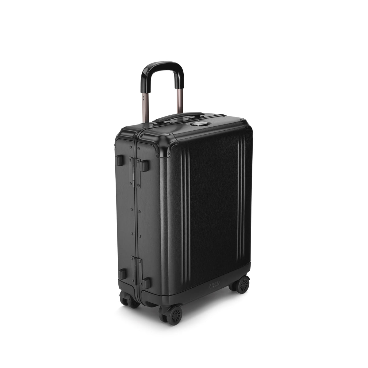 ZERO Halliburton Pursuit Aluminum Hardside Travel Case ( Black , Continental Carry-On ) Black Continental Carry On U1