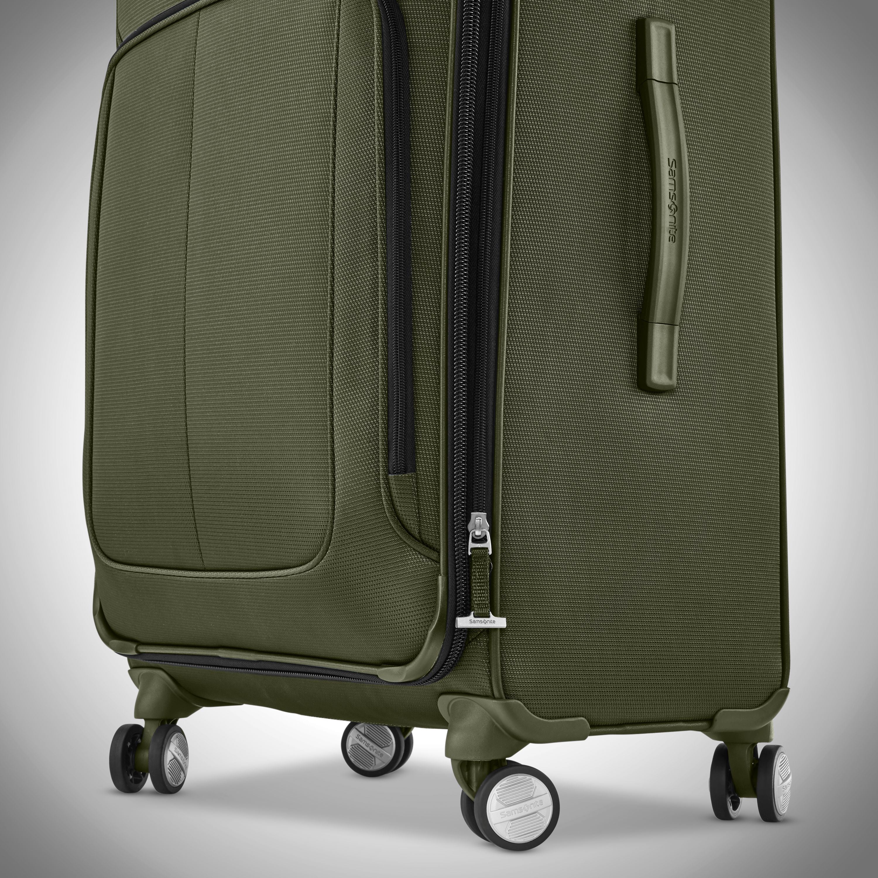 Samsonite SoLyte DLX 25-Inch Expandable Spinner ( Cedar Green , Checked-Medium 25-Inch ) Cedar Green Checked Medium 25 Inch U1