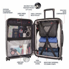 Ricardo Beverly Hills Santa Rosa Hardside Luggage Collection  Expandable Polycarbonate Spinner Suitcase with TSA Lock, Lightweight Travel Bag, Large Check-In 28 Inch ( Graphite , Check-In Large 28-Inch ) Graphite Check In Large 28 Inch U1