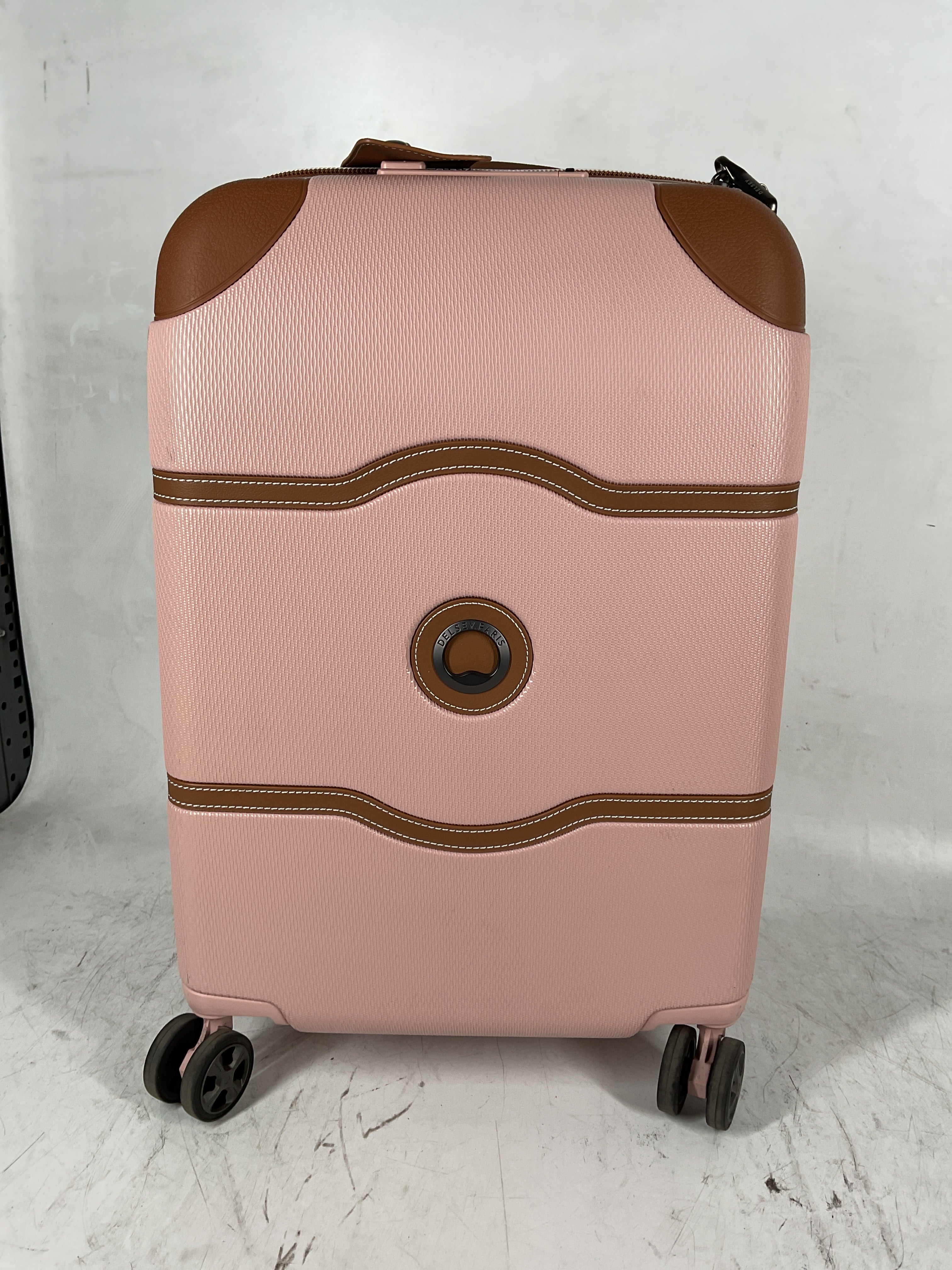 DELSEY PARIS Chatelet Air 2.0 Hardside Luggage with Spinner Wheels, Blush Pink, Carry on 20 Inch Blush Pink Carry-on 20 Inch U2