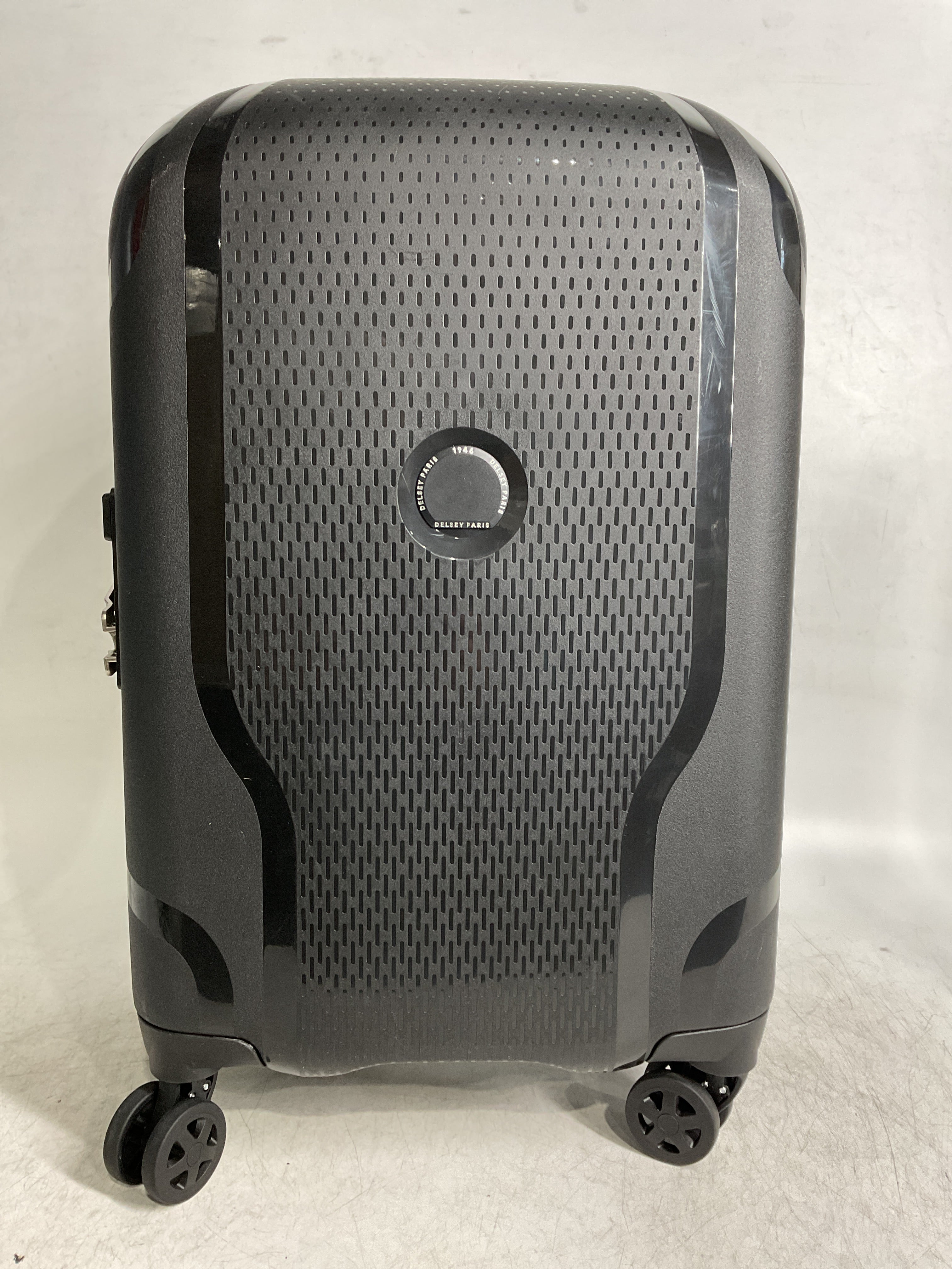 DELSEY PARIS Clavel Hardside Expandable Luggage with Spinner Wheels, Black, Carry-On 19 Inch Black Carry-On 19 Inch U1