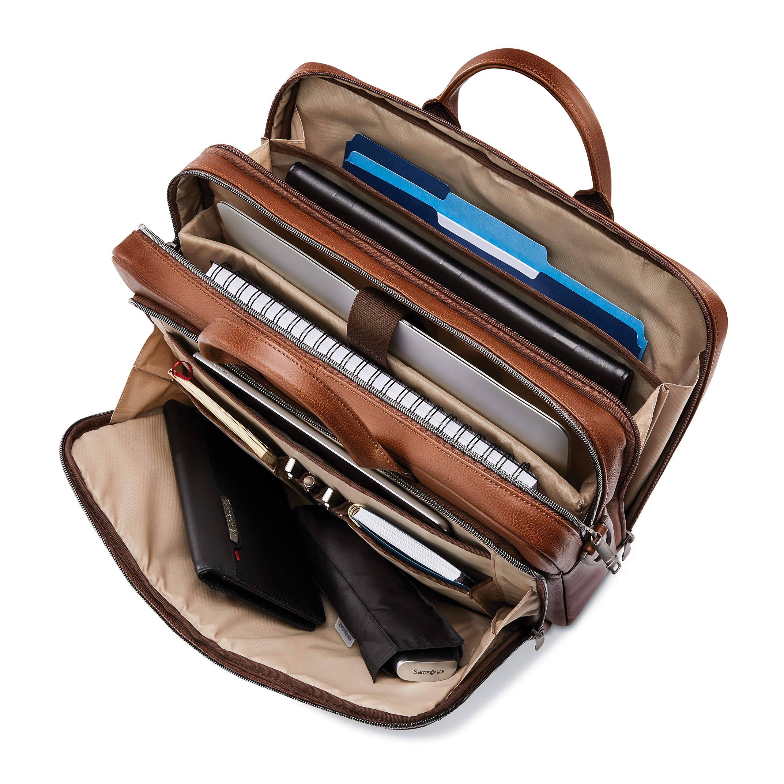 Samsonite Classic Leather Toploader ( Brown , One Size ) Brown One Size U6