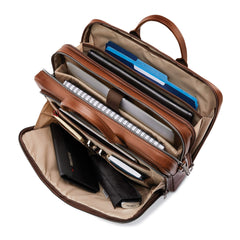 Samsonite Classic Leather Toploader Brown One Size U4