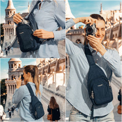 Baggallini Securtex Anti-Theft Daytripper Sling ( Mulberry , One Size ) Mulberry One Size U1