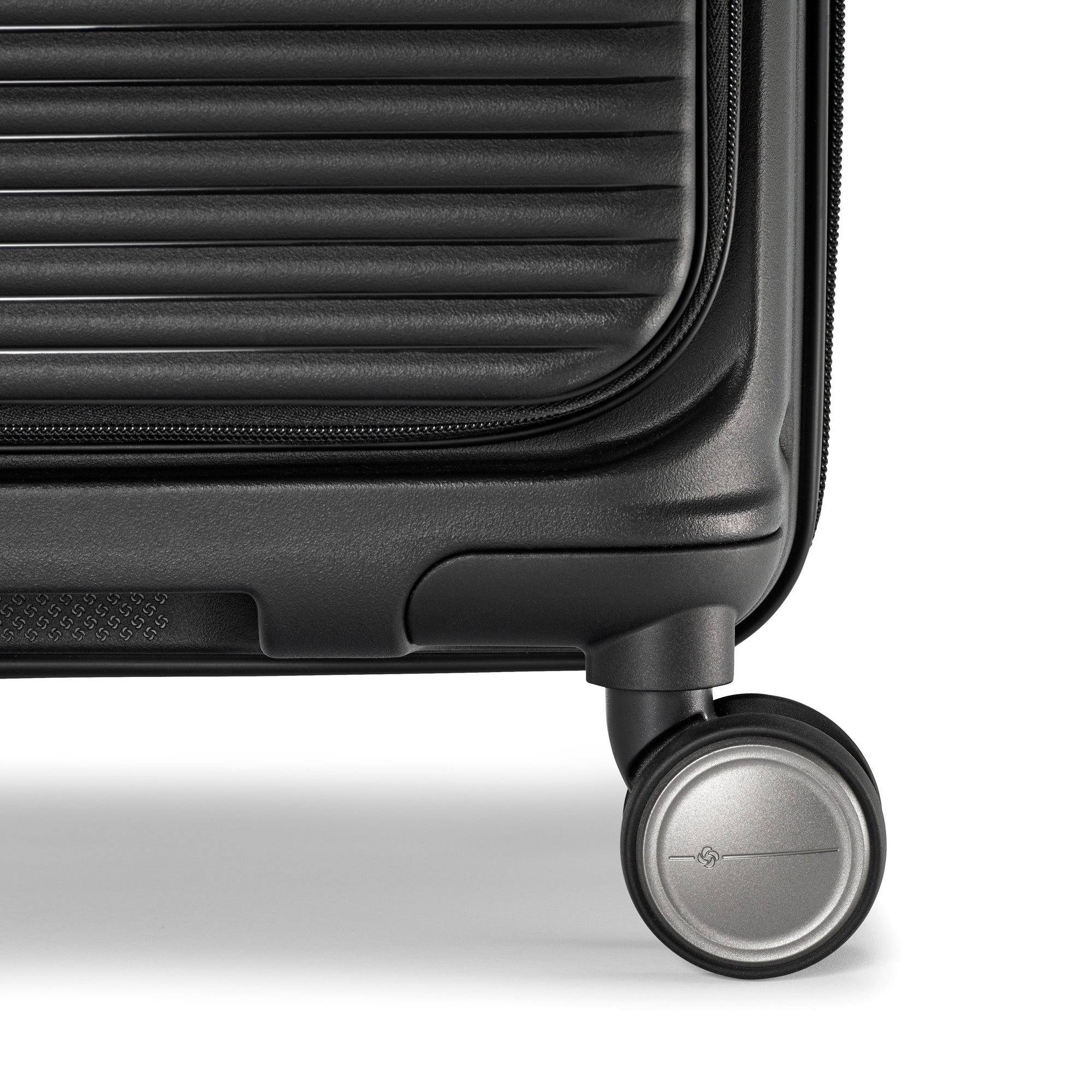 Samsonite Paralux Carry-On Luggage - Innovative Design - Quick Access Front Pocket - Dual Suspension Wheel Technology - TSA Lock - Expandable - Includes Removable Packing Cubes ( Black , Carry-On Spinner ) Black Carry On Spinner U1